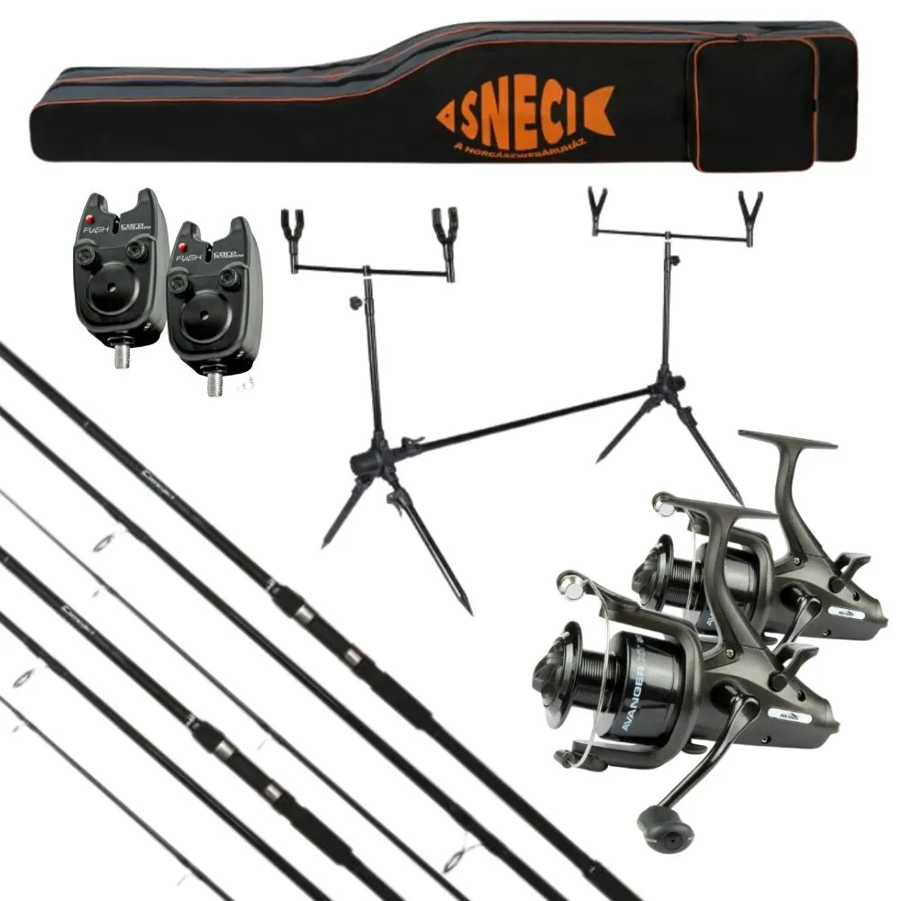 NextFish - Horgász webshop és horgászbolt - NEVIS Szuper 360 cm  pontyozó szett - táskával