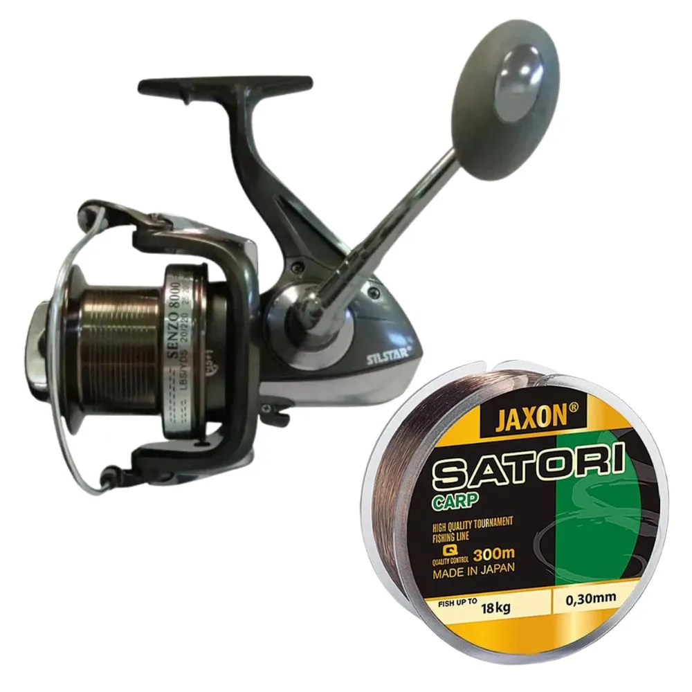 NextFish - Horgász webshop és horgászbolt - SILSTAR SENSO CARP 8000 Távdobó orsó + JAXON zsinór