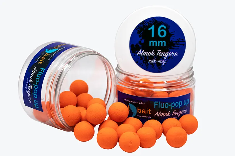 NextFish - Horgász webshop és horgászbolt - BaitBait Álmok Tengere (rák-máj) - 12 mm Fluo Pop Up