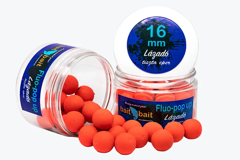 NextFish - Horgász webshop és horgászbolt - BaitBait Lázadó (tiszta eper) - 12 mm Fluo Pop Up