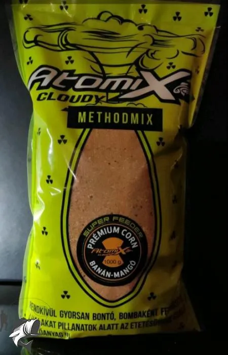 NextFish - Horgász webshop és horgászbolt - Atomix Prémium Corn Method Mix Banán-Mangó 1000 g etetőanyag