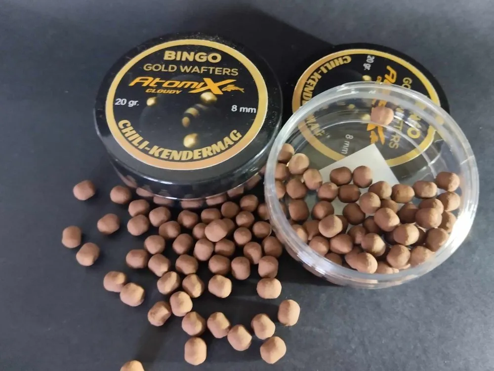 NextFish - Horgász webshop és horgászbolt - ATOMIX 20G 8MM BINGÓ GOLD WAFTERS CHILI-KENDERMAG