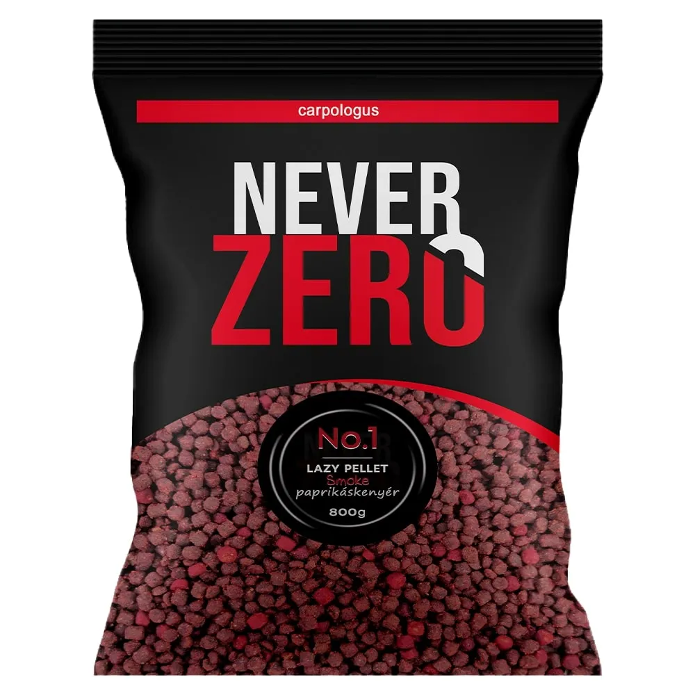 NextFish - Horgász webshop és horgászbolt - NEVER ZERO Lazy Smoke pellet(4mm) (paprikás kenyér) 800g