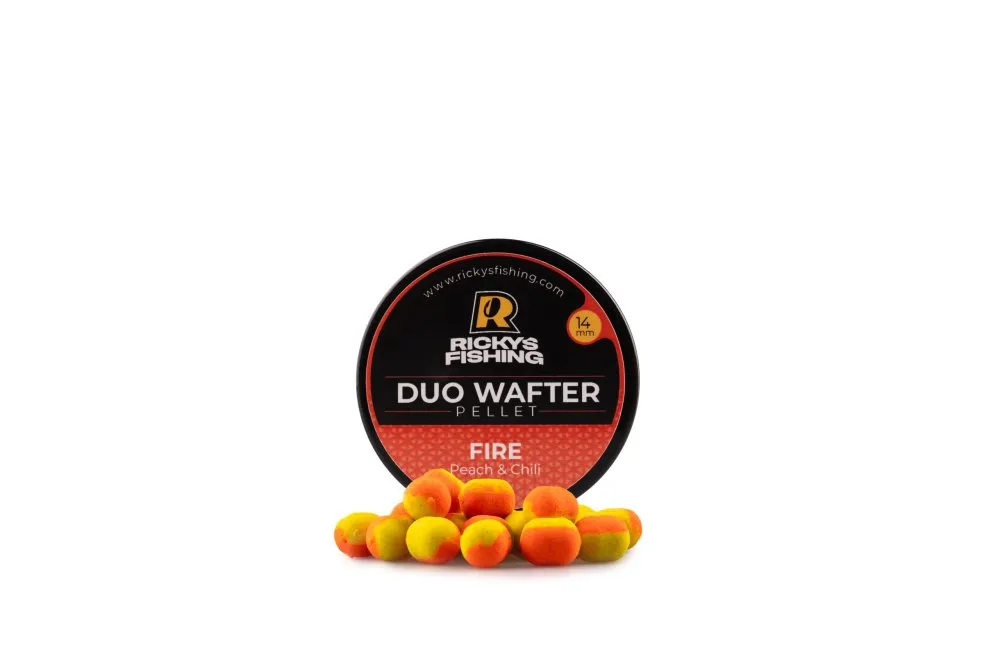 NextFish - Horgász webshop és horgászbolt - Rickys Fishing Fire – Duo Wafter Pellet 14mm Dumbell (Chili-Barack)