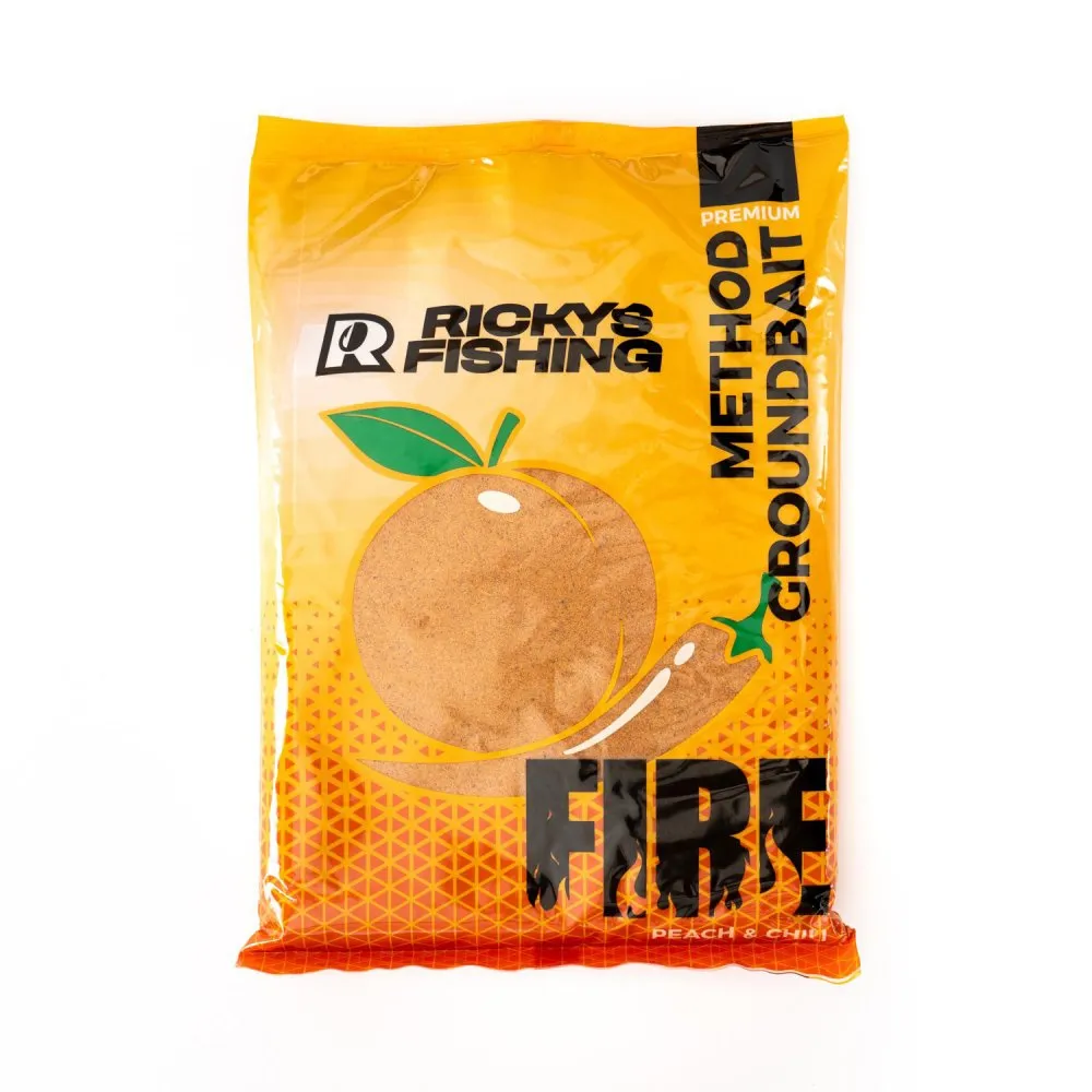 NextFish - Horgász webshop és horgászbolt - Rickys Fishing Fire – Premium Method Groundbait (Chili-Barack)