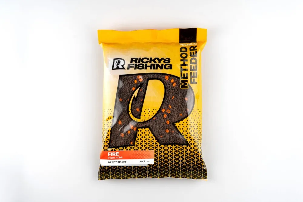 NextFish - Horgász webshop és horgászbolt - Rickys Fishing Fire – Ready Pellet 2-2,5mm (NEDVESÍTETT) (Chili-Barack)