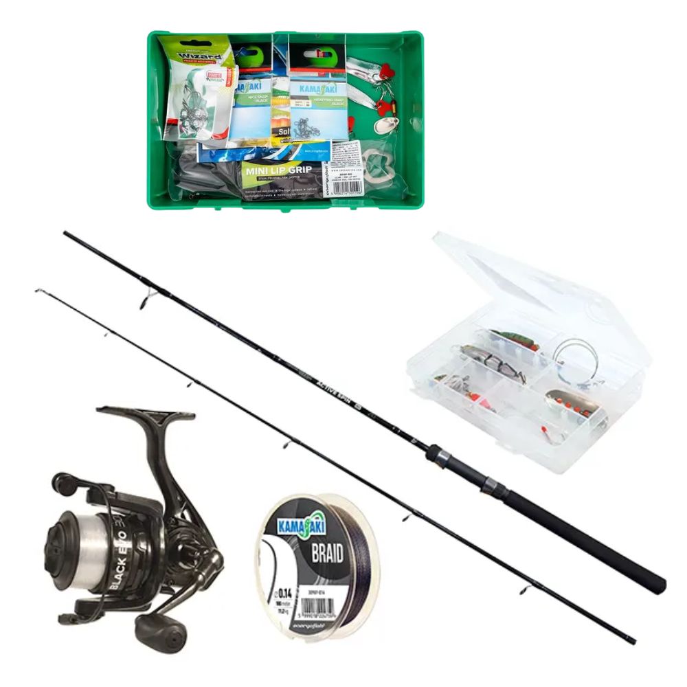 NextFish - Horgász webshop és horgászbolt - WIZARD ACTIVE SPIN SZETT HEAVY 2,40M SZERELÉKES DOBOZZAL (50DB -OS)