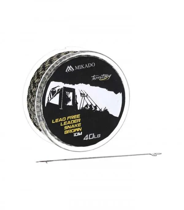 NextFish - Horgász webshop és horgászbolt - Mikado Lead Free Leader Ólommentes Leadcore 40lbs 10m fonott előke zsinór