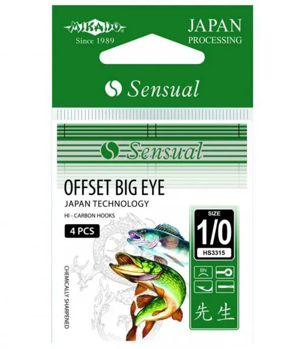 NextFish - Horgász webshop és horgászbolt - Mikado Sensual Offset Big Eye 1/0BN