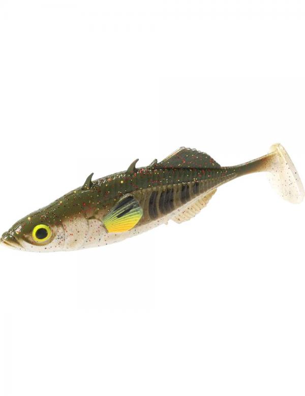 NextFish - Horgász webshop és horgászbolt - Mikado Real Fish Stickleback 5cm - Green Pumpkin