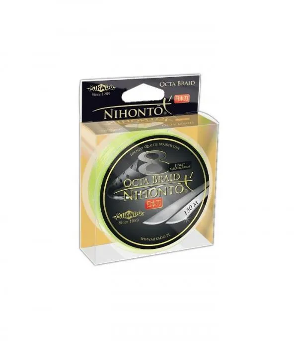 NextFish - Horgász webshop és horgászbolt - Mikado Nihonto Octa Braid Fluo 0,08mm 150m fonott zsinór