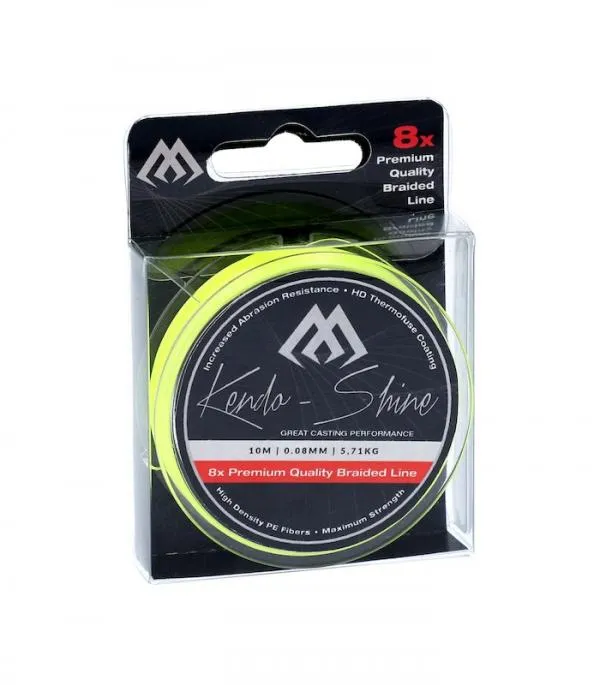 NextFish - Horgász webshop és horgászbolt - Mikado Kendo Shine Fluo Yellow 0.16mm 150m fonott zsinór