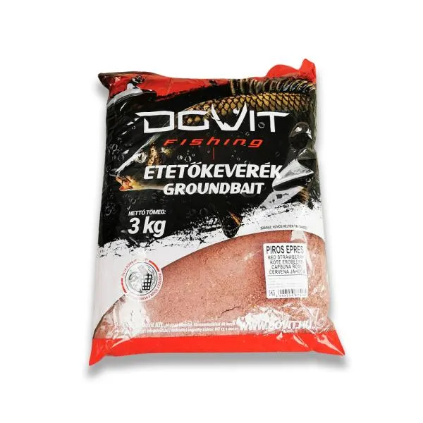 NextFish - Horgász webshop és horgászbolt - 3 Kg-os etetőkeverék - Piros Epres