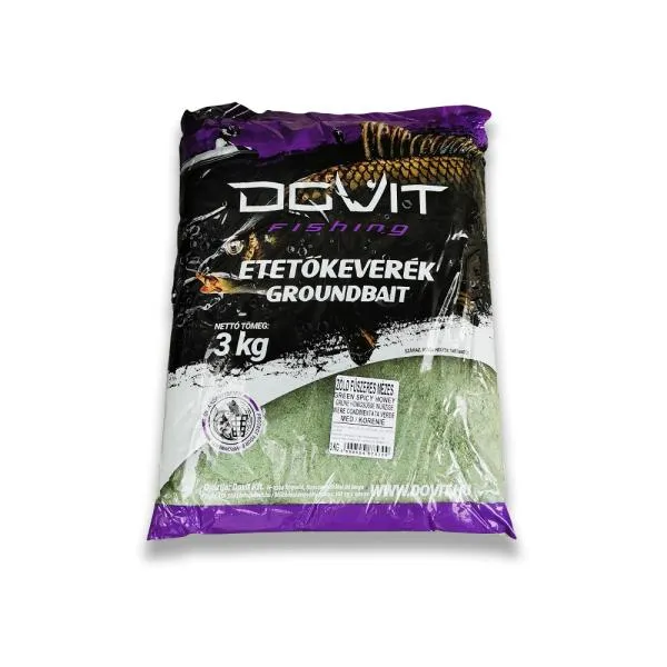 NextFish - Horgász webshop és horgászbolt - 3 Kg-os etetőkeverék - Zöld Fűszeres Mézes