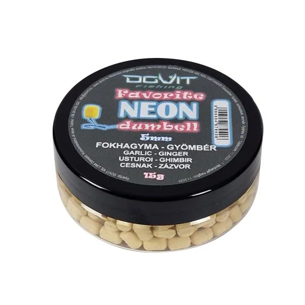 NextFish - Horgász webshop és horgászbolt - Favorite Dumbell Neon 5mm - Fokhagyma-gyömbér