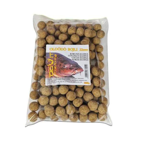 NextFish - Horgász webshop és horgászbolt - Oldódó Bojli 22mm 1000g - scopex-kókusz