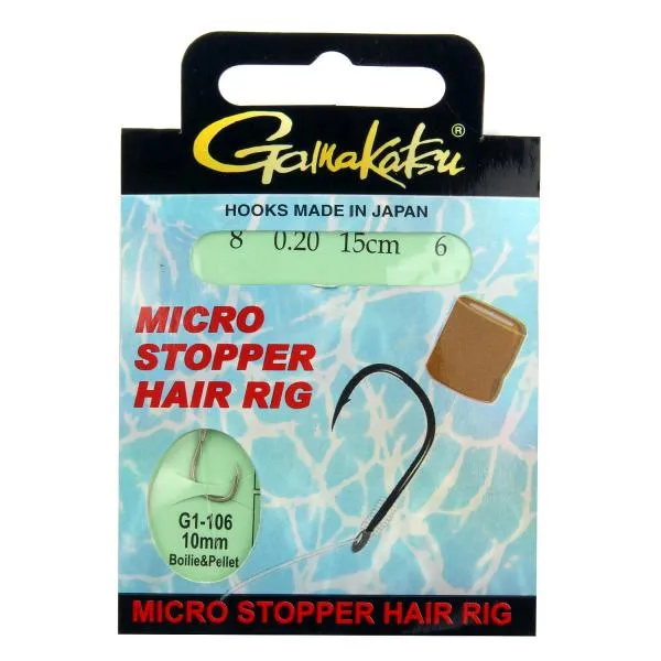 NextFish - Horgász webshop és horgászbolt - BKS-Micro Stopper Hair rig 15cm  6db/cs Akció -50%