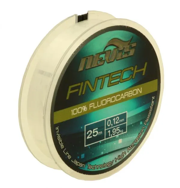 NextFish - Horgász webshop és horgászbolt - Nevis Fintech fluorocarbon előke zsinór 25m 0.12mm