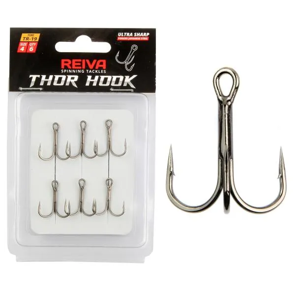 NextFish - Horgász webshop és horgászbolt - Reiva Treble Hook TR-19 1-es 6db/cs