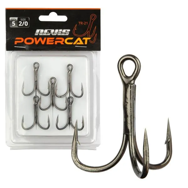 NextFish - Horgász webshop és horgászbolt - Powercat Treble Hook 4/0 TR-21 5db