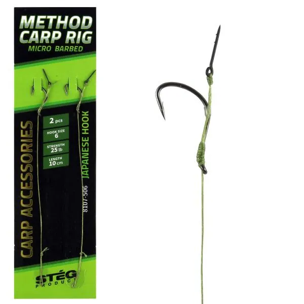 NextFish - Horgász webshop és horgászbolt - Method Carp előke tüskével 10cm 6-os 2db/cs