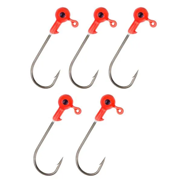 NextFish - Horgász webshop és horgászbolt - Twister fej piros 3/0 3g 5db/cs  AKCIÓ -20%