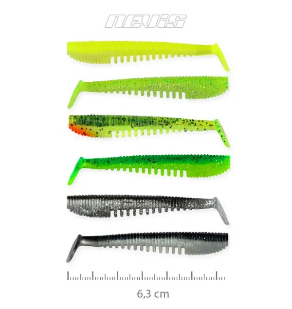 NextFish - Horgász webshop és horgászbolt - Impulse Shad 6.3cm  6db/cs  /5szín/