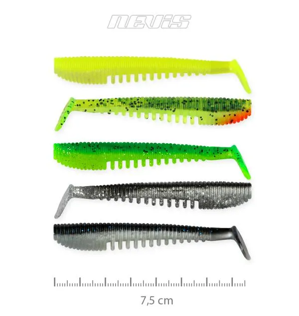 NextFish - Horgász webshop és horgászbolt - Impulse Shad 7,5cm  5db/cs /5szín/