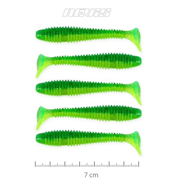 NextFish - Horgász webshop és horgászbolt - Vantage Swinger 7cm 5db/cs (zöld-csillám)