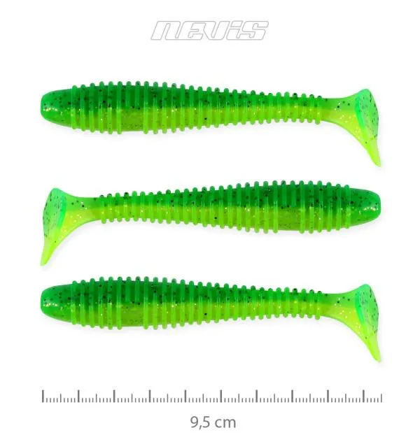 NextFish - Horgász webshop és horgászbolt - Vantage Swinger 9,5cm 3db/cs (zöld-csillám)