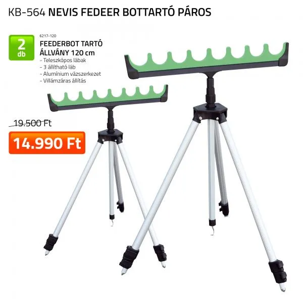 NextFish - Horgász webshop és horgászbolt - Fedeer Bottartó Páros  2x 6217-120