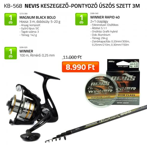 NextFish - Horgász webshop és horgászbolt - Keszegező pontyozó úszós szett 3m  1273-300+ 2309-340+ 3206-025