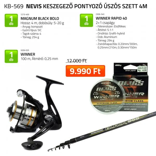 NextFish - Horgász webshop és horgászbolt - Keszegezős pontyozó úszós szett 4m 1273-400+ 2309-340+ 3206-025