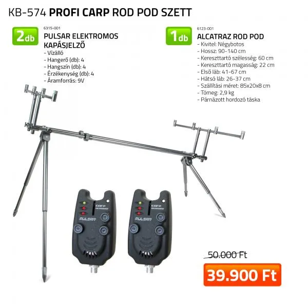 NextFish - Horgász webshop és horgászbolt - Profi Carp Rod Pod szett  6123-001+ 2x 6315-001