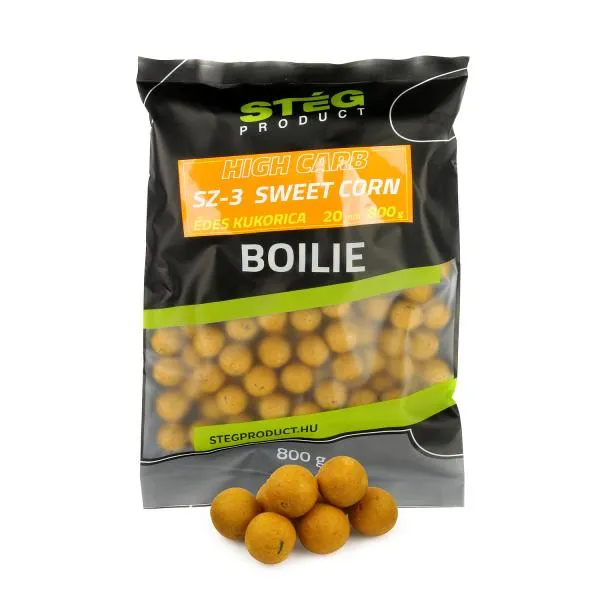 NextFish - Horgász webshop és horgászbolt - Stég Carb Bojli Range  SZ-3 Sweet Corn 20mm  800g