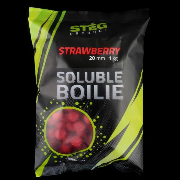 NextFish - Horgász webshop és horgászbolt - Stég Product Soluble 20mm Strawberry 1kg Etető Bojli