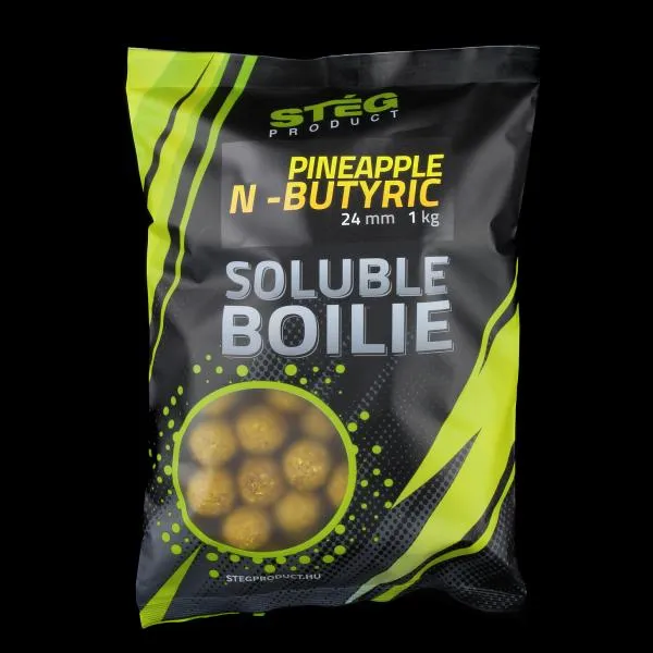 NextFish - Horgász webshop és horgászbolt - Stég Product Soluble 24mm Pineapple-N-Butyric 1kg Etető Bojli