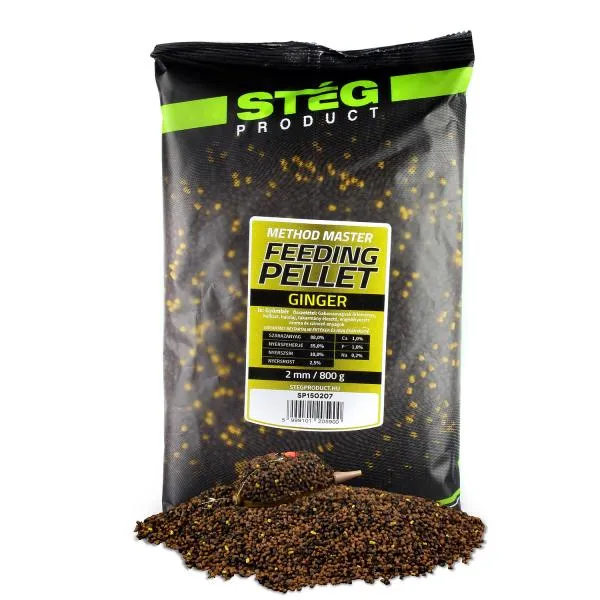 NextFish - Horgász webshop és horgászbolt - Stég Feeding Pellet 2mm Ginger 800g