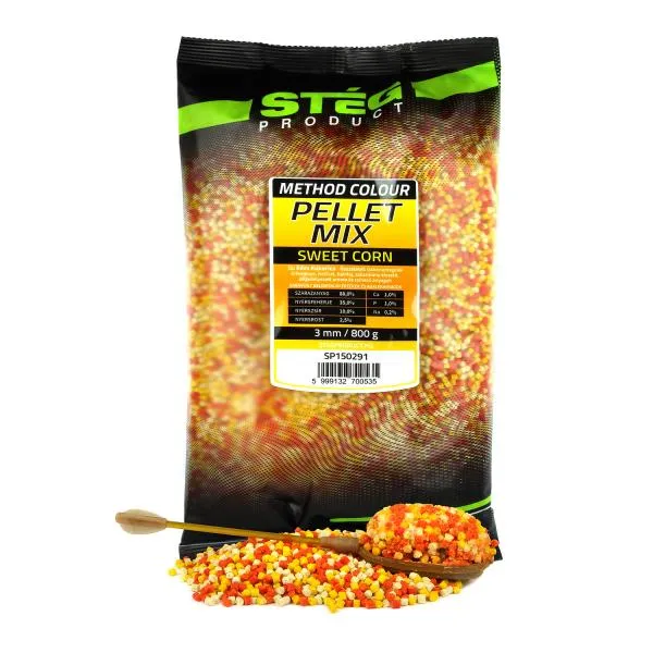 NextFish - Horgász webshop és horgászbolt - Stég Pellet Mix 800g 3mm Sweet Corn