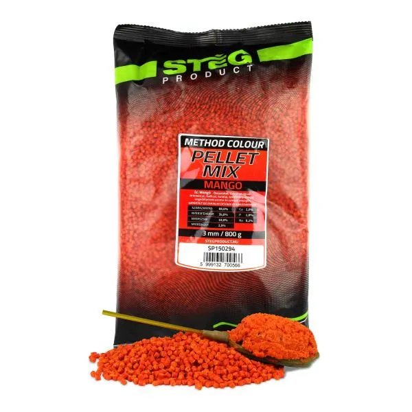 NextFish - Horgász webshop és horgászbolt - Stég Pellet Mix 800g 3mm Mangó