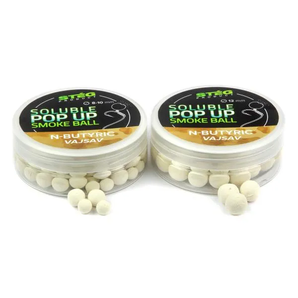 NextFish - Horgász webshop és horgászbolt - Stég Product Soluble Pop Up Smoke Ball 12mm N-Butyric 25g