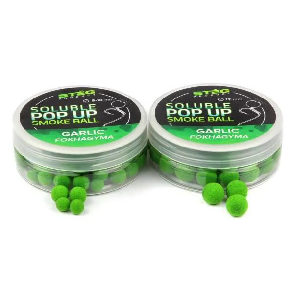 NextFish - Horgász webshop és horgászbolt - Stég Product Soluble Pop Up Smoke Ball 8-10mm Garlic-Almond 20g