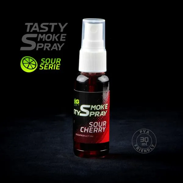 NextFish - Horgász webshop és horgászbolt - Stég Tasty Smoke Spray Sour Cherry 30ml