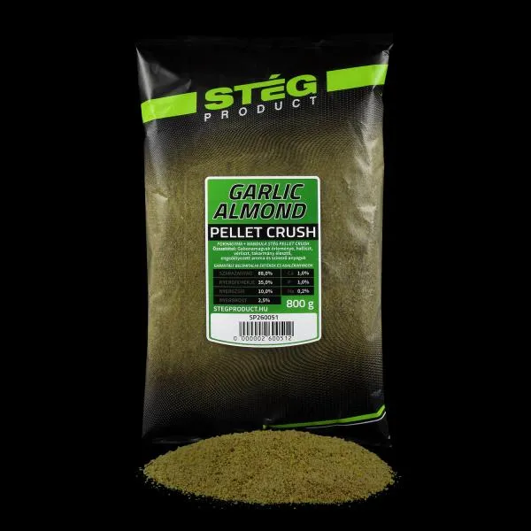 NextFish - Horgász webshop és horgászbolt - STÉG Pellet Crush - Garlic-Almond 800g etetőanyag 