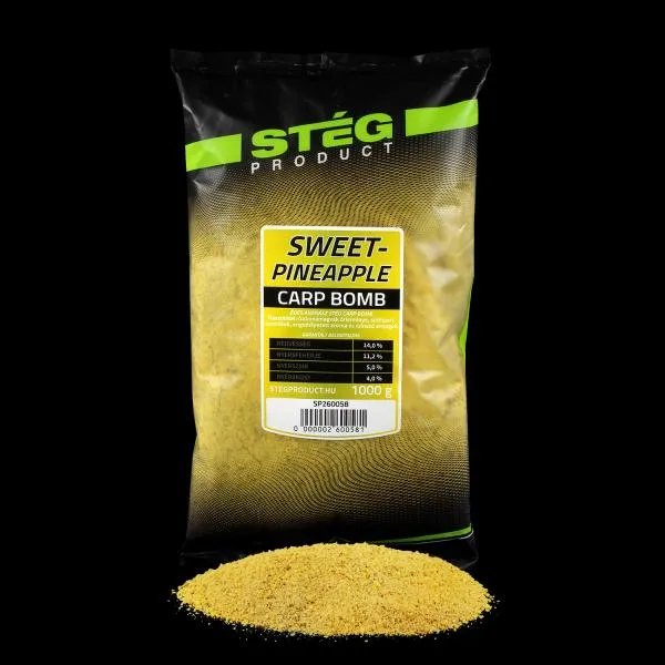 NextFish - Horgász webshop és horgászbolt - STÉG Carp Bomb - Sweet Pineapple 1kg etetőanyag 