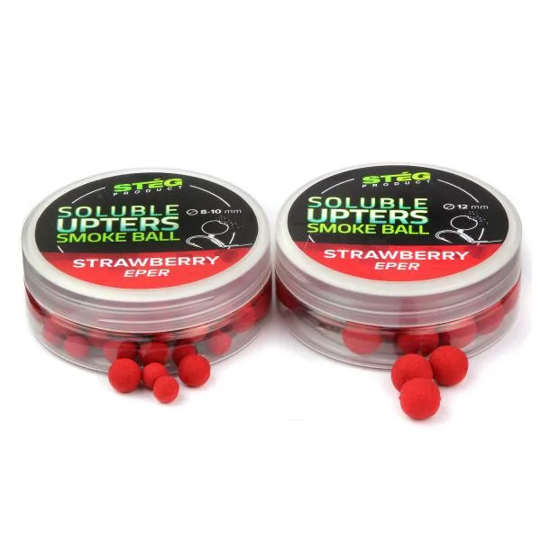 NextFish - Horgász webshop és horgászbolt - Stég Product Soluble Upters Smoke Ball 12mm Strawberry 30g