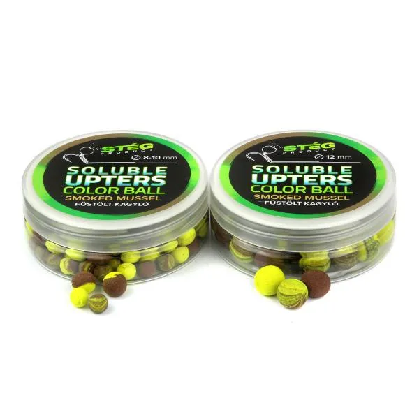 NextFish - Horgász webshop és horgászbolt - Stég Product Soluble Upters Color Ball 12mm Smoked & Mussel  30g