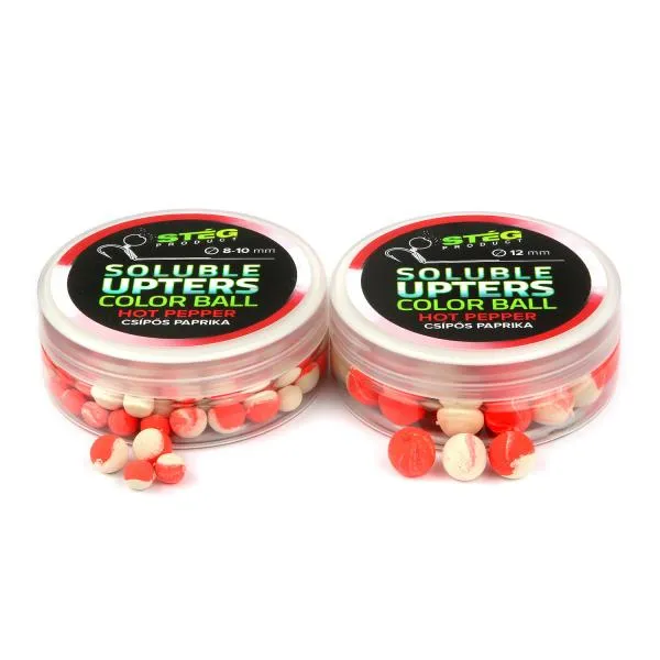 NextFish - Horgász webshop és horgászbolt - Stég Product Soluble Upters Color Ball 8-10mm Hot Pepper 30g