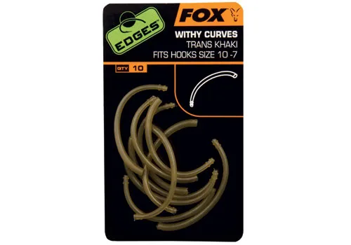 NextFish - Horgász webshop és horgászbolt - Fox EDGES Withy Curve Adaptor - Trans Khaki Hook 6 - 2 adapter