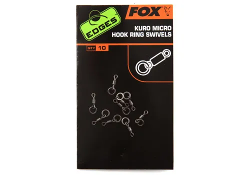 NextFish - Horgász webshop és horgászbolt - Fox EDGES Kuro Micro Hook Ring Swivels - x 10 forgó